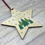 Personalised Christmas Lockdown Bauble Wood Star Tree Decor