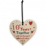 Funny Rude 10th Anniversary Gift For Husband Wife Gift For Him