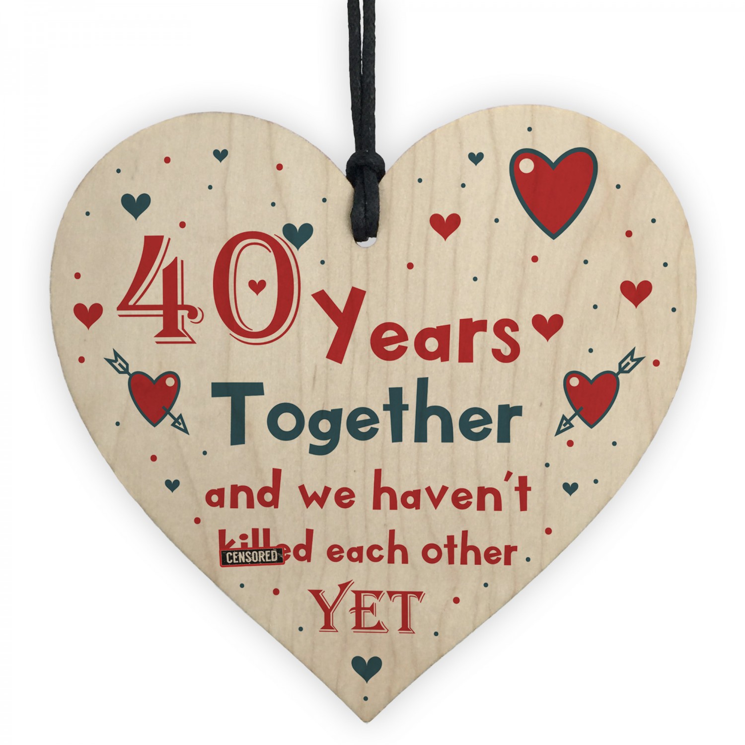 Funny Rude 40th Anniversary Gift For Husband Wife Gift For Him