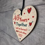 Funny Rude 40th Anniversary Gift For Husband Wife Gift For Him