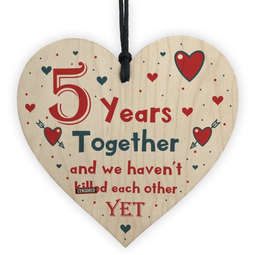 Funny Rude 5th Anniversary Gift For Husband Wife Gift For Him