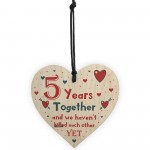 Funny Rude 5th Anniversary Gift For Husband Wife Gift For Him