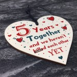 Funny Rude 5th Anniversary Gift For Husband Wife Gift For Him