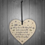 2020 Lockdown Poem Wooden Heart Christmas Tree Decoration