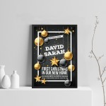 Personalised First Christmas In Our New Home Framed Print Couple