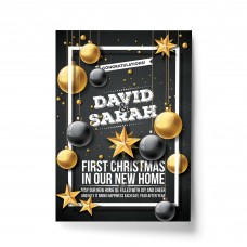 Personalised First Christmas In Our New Home Fraed Print Couple