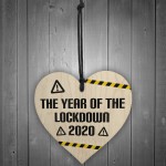 Year Of Lockdown Wooden Heart Quarantine Gift Family Gift