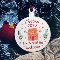 Novelty Christmas Bauble Year Of The Lockdown Tree Decoration