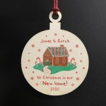 1st Xmas New Home Bauble PERSONALISED Christmas Tree Decor