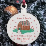 1st Xmas New Home Bauble PERSONALISED Christmas Tree Decor