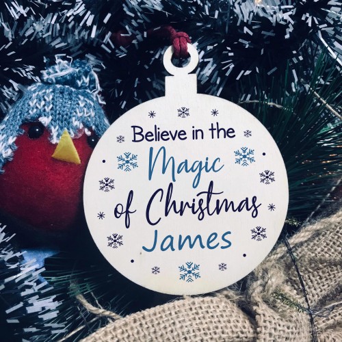 PERSONALISED Christmas Bauble Tree Decor Daughter Son Gift