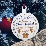 New Home 1st Christmas Wood Bauble PERSONALISED Tree Decor