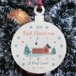 1st Christmas New Home Wood Bauble PERSONALISED Tree Decor