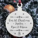 1st Christmas Together Bauble PERSONALISED Boyfriend Girlfriend