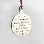 1st Christmas Together Bauble PERSONALISED Boyfriend Girlfriend