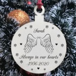 PERSONALISED Memorial Bauble For Christmas Tree Mum Dad Nan