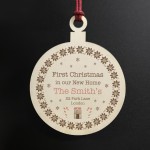 1st Christmas New Home Gift PERSONALISED Xmas Tree Decor