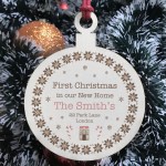 1st Christmas New Home Gift PERSONALISED Xmas Tree Decor