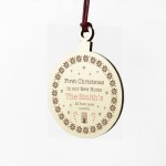 1st Christmas New Home Gift PERSONALISED Xmas Tree Decor