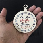 First Christmas Together PERSONALISED Tree Decor Boyfriend Gift