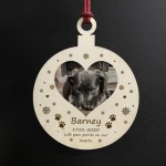 PERSONALISED Image Photo Christmas Tree Decoration Pet Sign