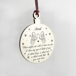 PERSONALISED Memorial Gift For Christmas Tree Wood Bauble