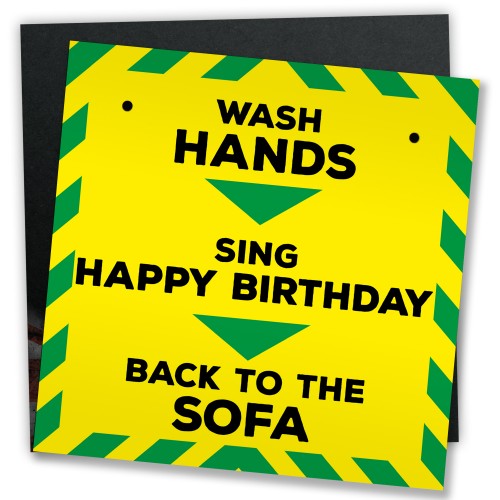 Wash Hands Novelty Lockdown Gift Sign