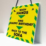 Wash Hands Novelty Lockdown Gift Sign