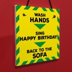Wash Hands Novelty Lockdown Gift Sign
