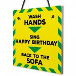 Wash Hands Novelty Lockdown Gift Sign