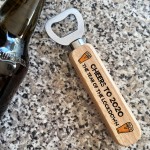 Cheers to 2020 Lockdown Gift Wood Bottle Opener Dad Grandad