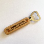 Cheers to 2020 Lockdown Gift Wood Bottle Opener Dad Grandad