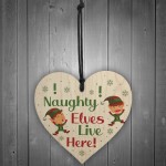 Funny Christmas Decoration ELF Sign Elf Accessories Daughter Son