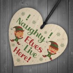 Funny Christmas Decoration ELF Sign Elf Accessories Daughter Son