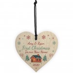 New Home Christmas Tree Decoration Heart Bauble PERSONALISED