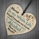 Funny Quarantine Christmas Gift Wooden Heart Novelty Signs