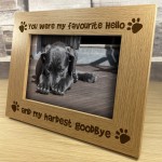 Memorial Wooden Photo Frame For Pet In Memory Of Dog Gift