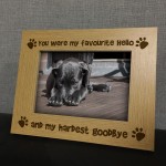 Memorial Wooden Photo Frame For Pet In Memory Of Dog Gift