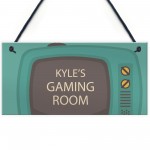 Quirky Gaming Room Sign PERSONALISED Boys Bedroom Sign