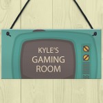 Quirky Gaming Room Sign PERSONALISED Boys Bedroom Sign