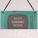 Quirky Gaming Room Sign PERSONALISED Boys Bedroom Sign