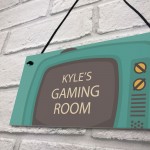 Quirky Gaming Room Sign PERSONALISED Boys Bedroom Sign