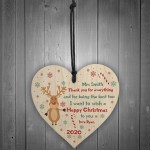 PERSONALISED Christmas Gift For Teacher Assistant Wood Heart