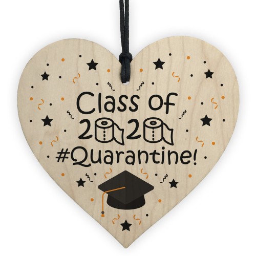 Funny Graduation Gift For Daughter Son Wood Heart Class Of 2020