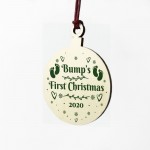 Personalised Bumps First Christmas Wood Bauble Gift For Bump Tree Decoration
