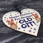 Funny Happy Christmas Gift For Him Wood Heart Gift For Dad