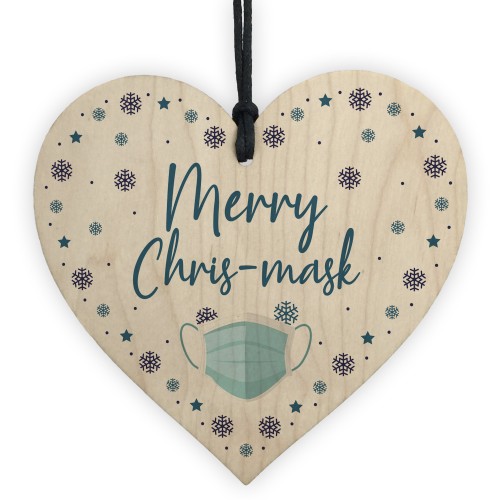 Funny Christmas Tree Decoration Heart Lockdown Quarantine