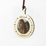 Best Friend Christmas Gift Wood Bauble Christmas Tree Decoration