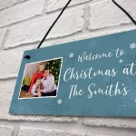 Welcome To Christmas Sign PERSONALISED Home Christmas Decor