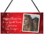 Personalised Photo Plaque Best Friend Christmas Gift Friend Sign